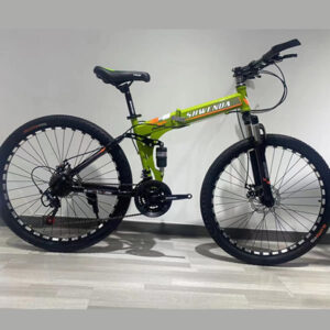 26 inch 21 speed folding Mountain Bike Green for boys adults