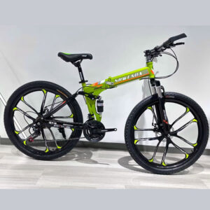 26 inch 21 speed folding boys/adult Mountain High carbon steel Bike Green
