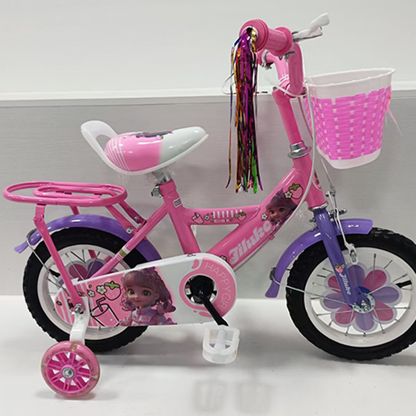 Size 16 Kids bike with removable training wheels 3-6 years pink