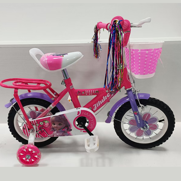 Size 16 Kids bike with removable training wheels 3-6 years red